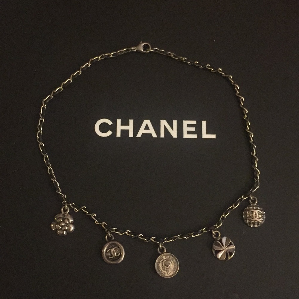 Chanel Necklace w/ Camellia, CC, Coco,Clover Charm